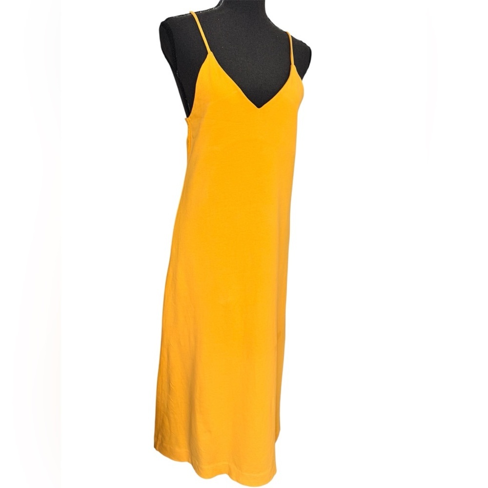 Zara Orange/Yellow Spaghetti Strap Dress, Size M - Picture 4 of 7
